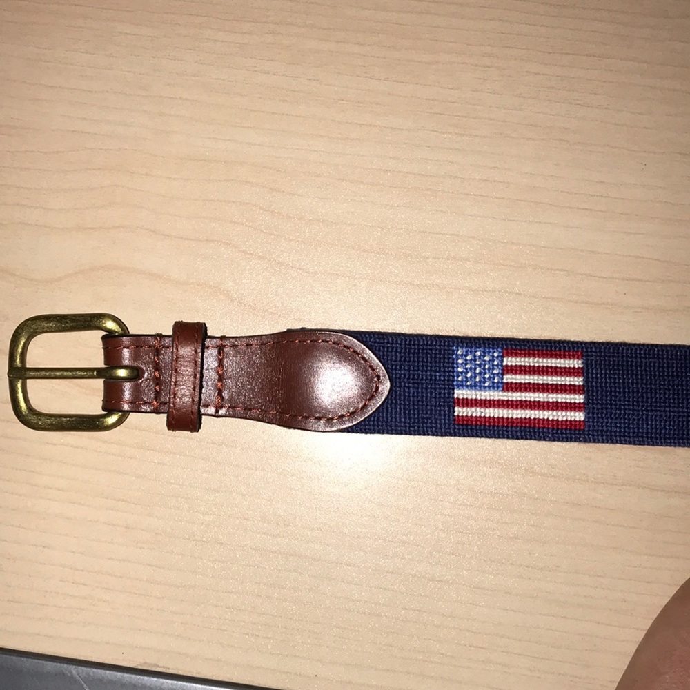 Smathers & Branson Hand Stitched Leather Belt